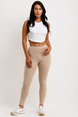 suede high waisted leggings