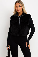teddy gilet womens styledup
