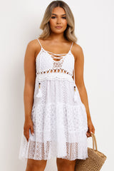 crochet frilly dress 