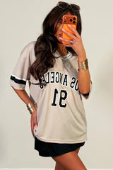 womens oversized jersey t shirt festival outfit uk