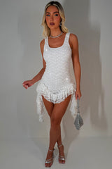 frilly ruffle sparkly lace bloomer playsuit dress holiday festival outfit womens styledup uk