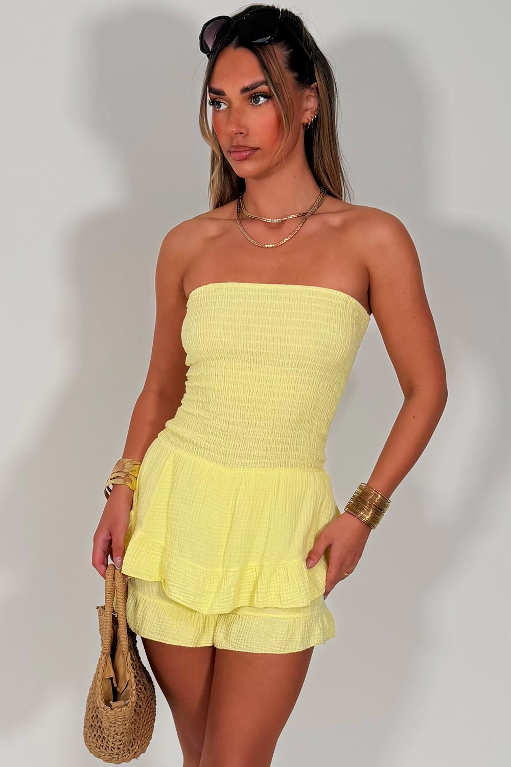 holiday playsuit summer holiday outfit styledup uk white fox