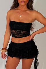 lace top and skort festival summer outfit co ord set styledup uk