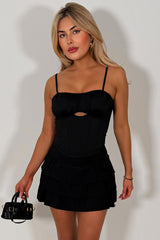 ruffle frilly skort for festival summer holiday outfit uk 