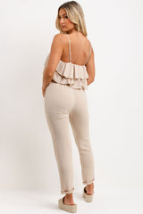 ruffle top and trouser set womens summer holiday outfit
