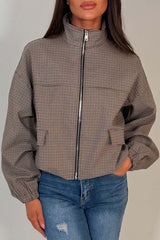 check jacket for womens cernucci uk