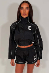 crop jacket and shorts summer holiday outfit for womens styledup 