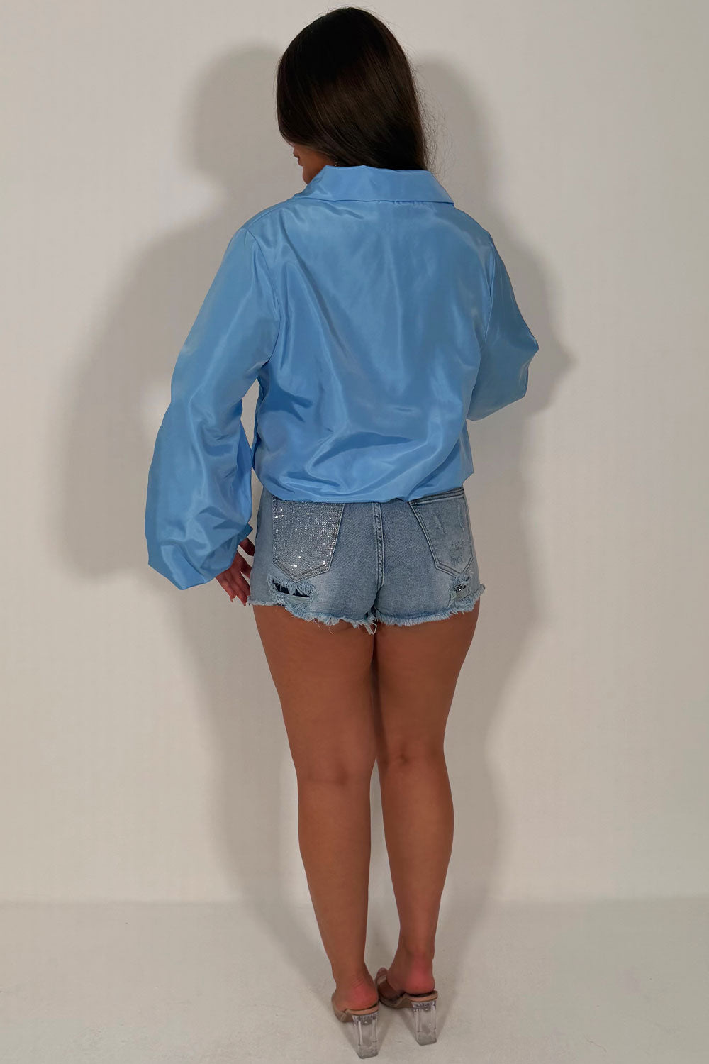long sleeve wind breaker festival jacket zara womens sale uk