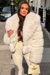 faux fur coat zara uk