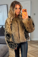 faux fur plush coat womens styledup uk