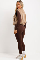 teddy gilet womens styledup