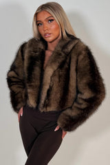 womens faux fur winter jacket styledup uk