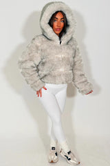 white faux fur coat styledup