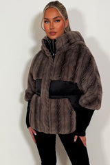 fur jacket with hood womens styledup 