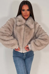 beige fur jacket womens zara uk styledup