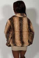 bambi fur jacket styledup uk