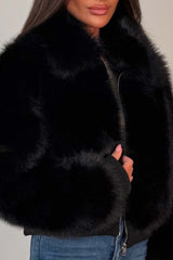 faux fur jacket zara uk styledup