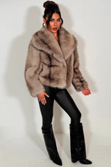 womens zara fur jacket styledup