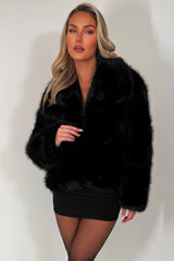 womens zara fur jacket styledup