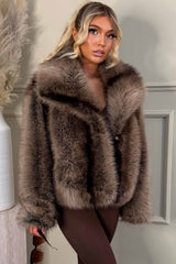 zara womens fur coat with collars 
