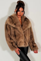 womens zara fur jacket styledup