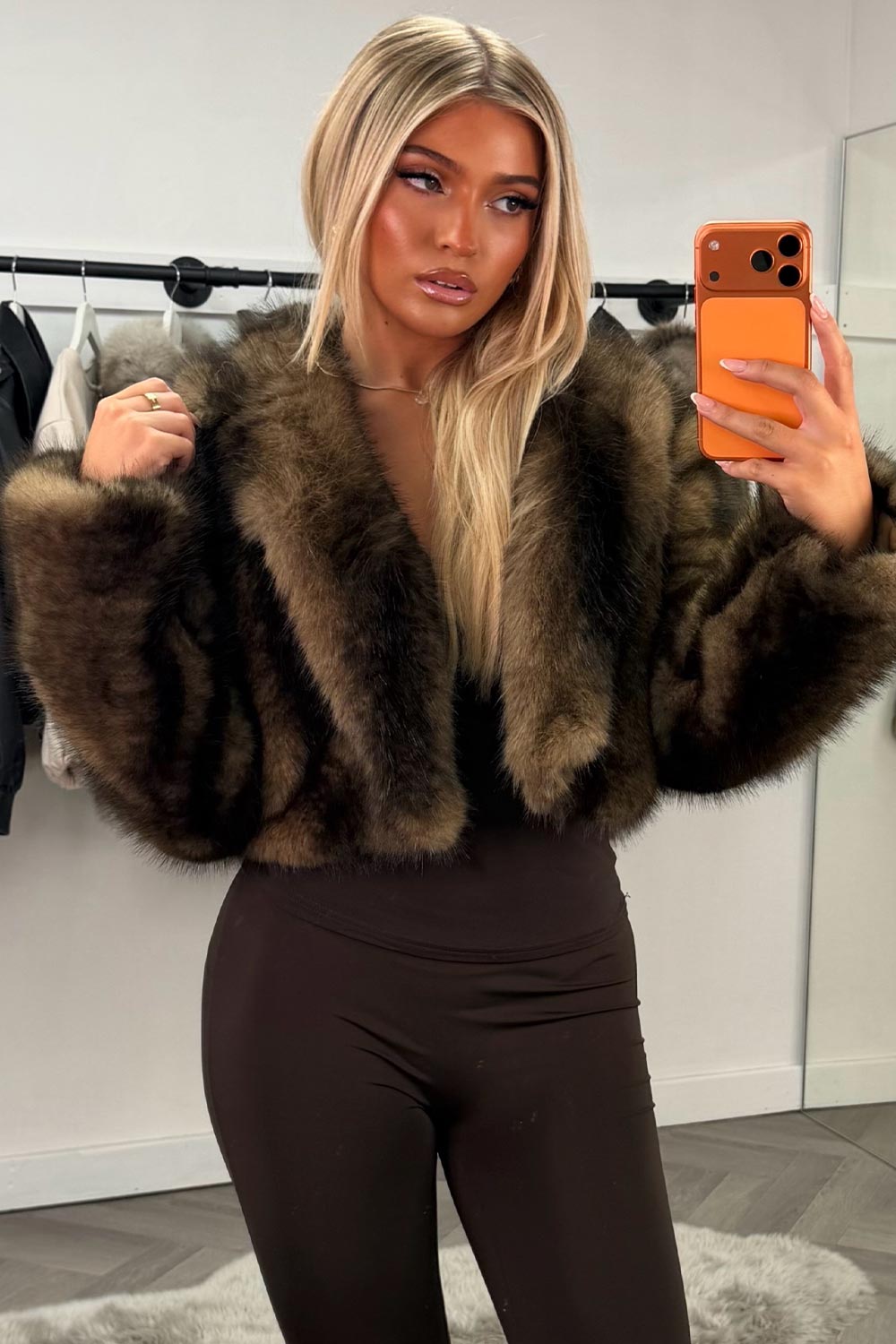 faux fur jacket zara uk
