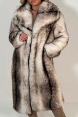 zara womens winter fur coat with collar cream colour way styledup