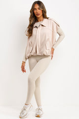 womens faux suede gilet sleeveless jacket zara uk 