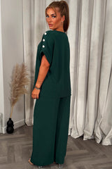 gold button top and trouser co ord set christmas party outfit tiktok 