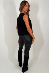 knitted sleeveless jumper cardigan christmas outfit womens