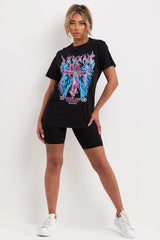 womens cross graphic oversized t shirt