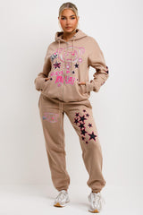 womens teddy tracksuit and joggers set