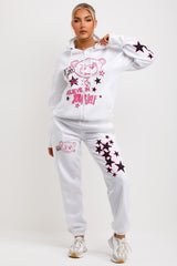 womens oversized hoodie and joggers tracksuit set