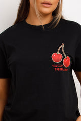 womens t shirt with cherry print