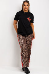 black t shirt with cherry print