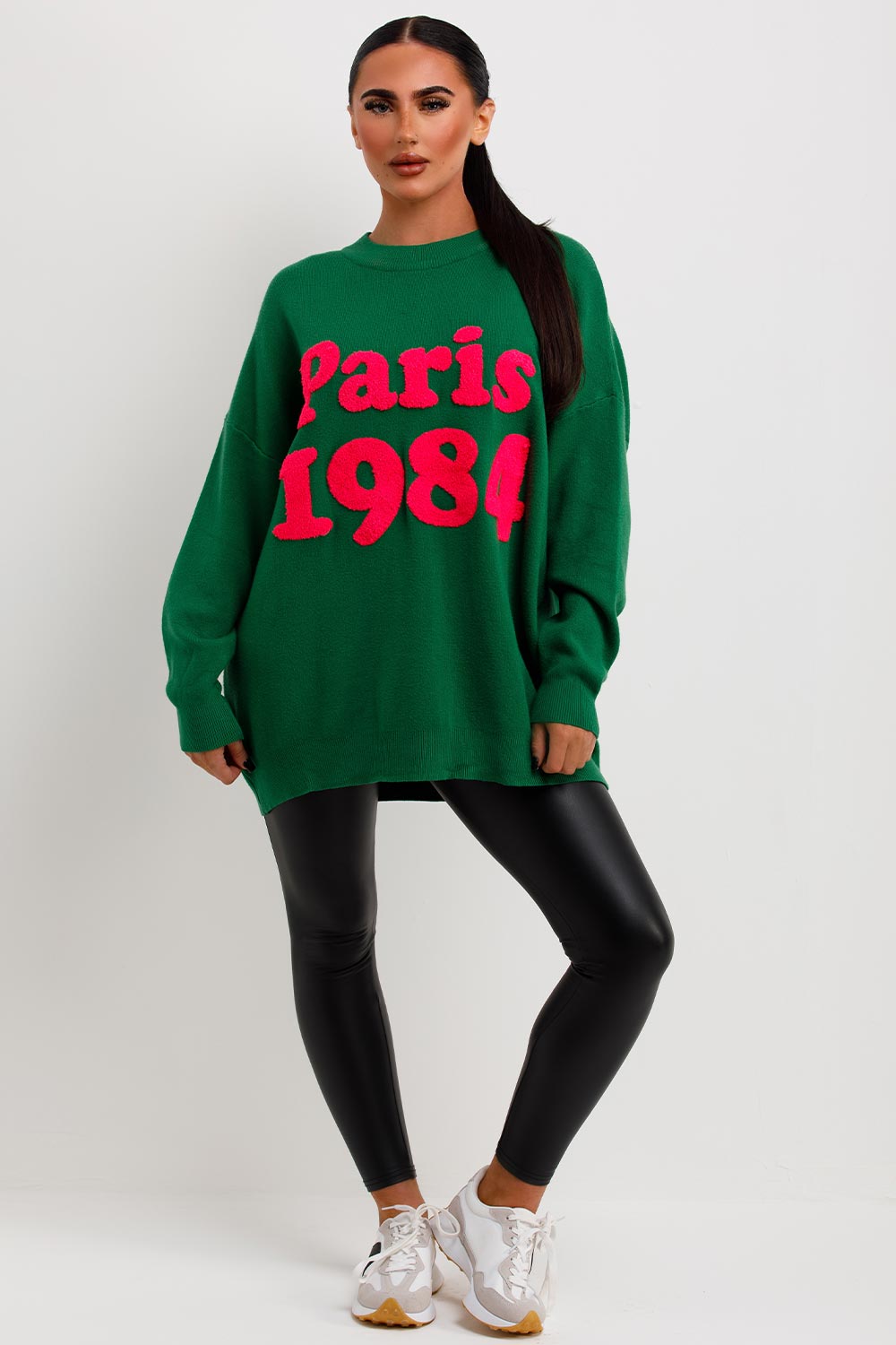 1984 towelling knitted jumper oversized