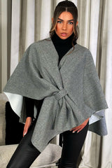 cape with bow womens styledup poncho 