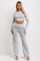 corset top and trousers set going out outfit womens