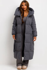 long padded puffer coat womens styledup