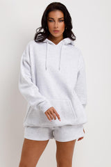 hoodie and shorts tracksuit womens lounge set for summer airport outfit