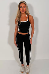alo yoga airbrush high waist legging & double up bra top two piece matching set uk sale styledup fashion uk sale