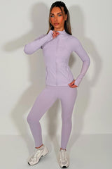 womens lululemon leggings and track jacket co ord set styledup fashion