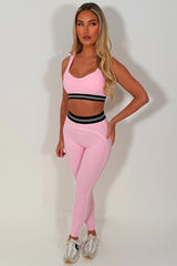 womens alo yoga bra and leggings two piece matching set styledup 