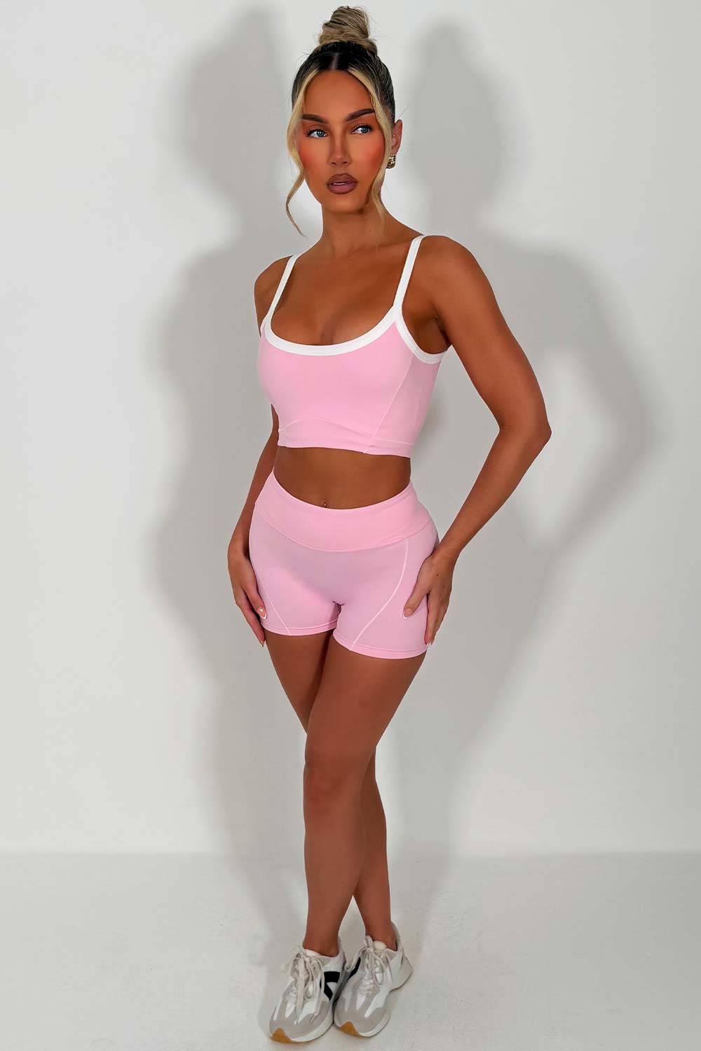 womens alo yoga pilates shorts outfit uk sale styledup