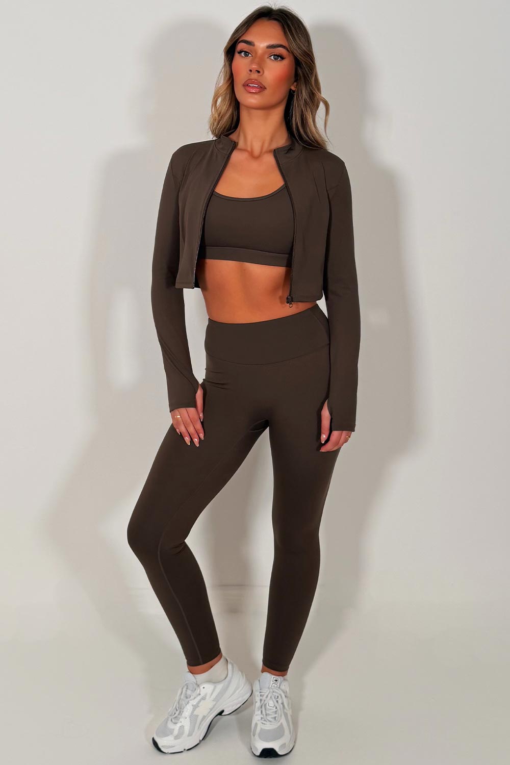 womens lululemon brown activewear gym set for yoga pilates gym wear uk 