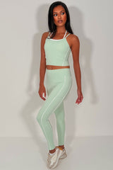alo yoga high waist legging and double up bralet top two piece matching set styledup uk 
