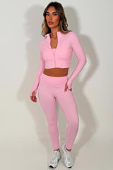 lululemon pink activewear gym set for womens yoga pilates gym wear uk 