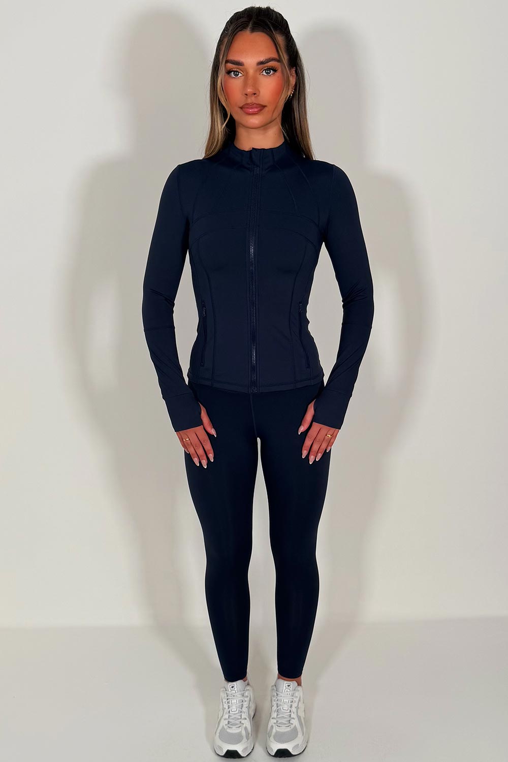 womens lululemon jacket and leggings co ord set activewear lounge set for yoga pilates uk styledup 