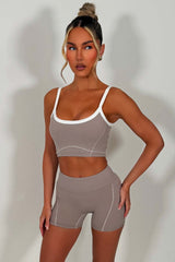 alo yoga shorts and top two piece yoga pilates co ord set styledup uk sale