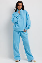 womens joggers and sweatshirt loungewear set